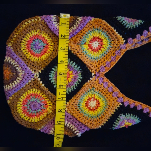 Urban Outfitters Boho Colorful Crochet Shoulder/Crossbody Bag - Picture 5 of 7